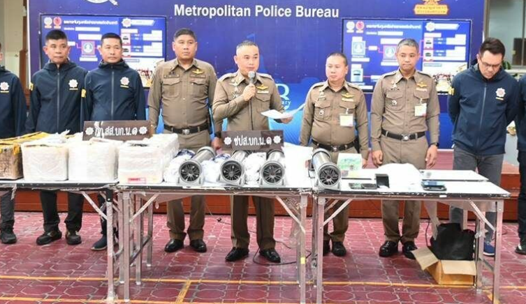 Polisi Thailand Sita 20 kg Sabu dari 2 Warga Tiongkok di Bangkok